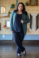 Staple Sweater Cardigan, Teal Green