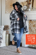 Fall Plaid Shacket, Black