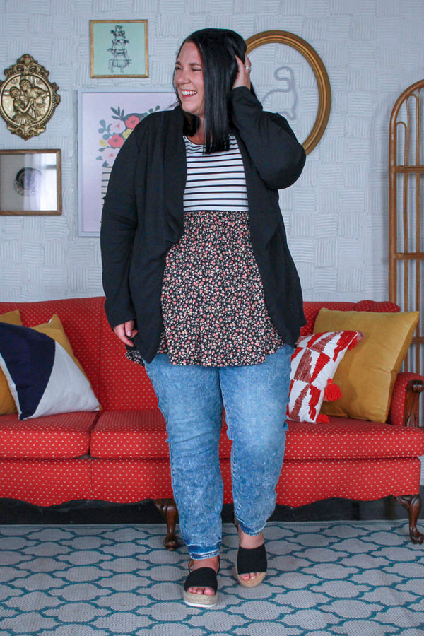 Basic Curvig Blazer, Black