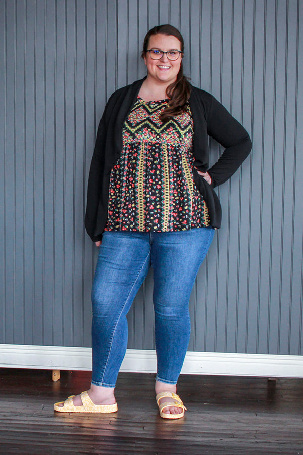 Basic Curvig Blazer, Black