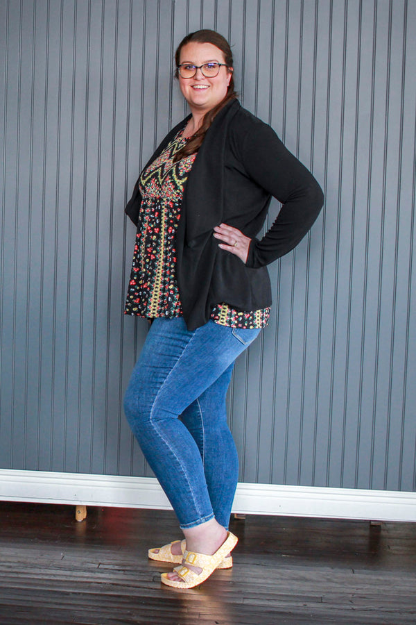 Basic Curvig Blazer, Black