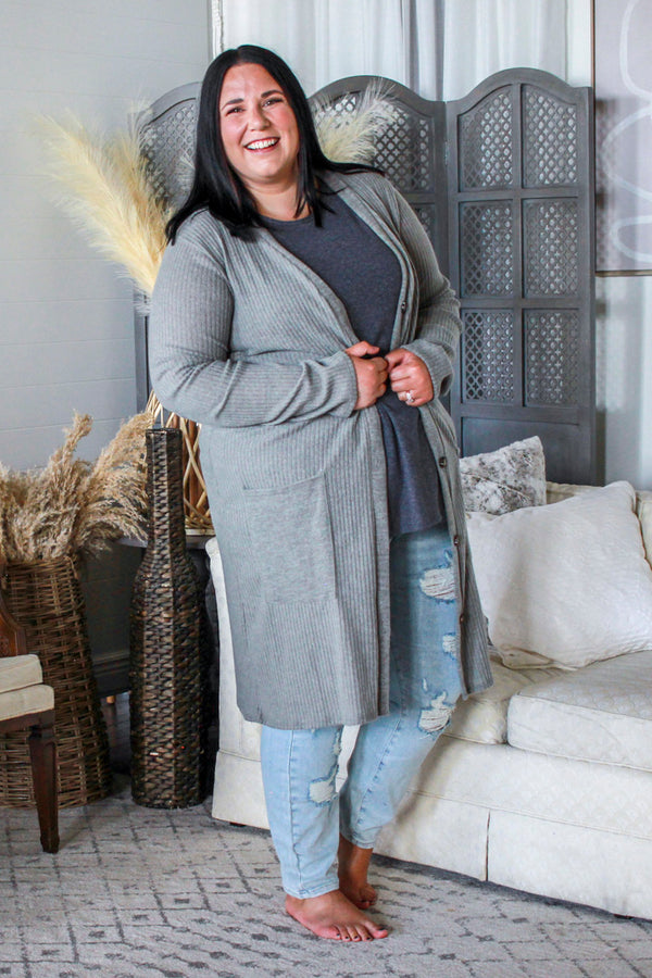 Autumn Layering Cardigan, Light Sage