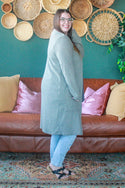 Autumn Layering Cardigan, Light Sage